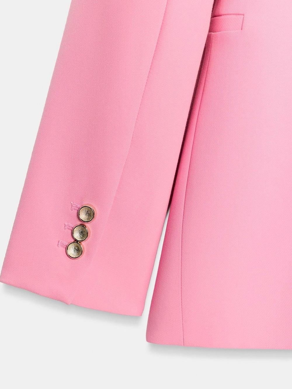 Zara Pink Single-Button V-Neck Blazer - Picture 9 of 10